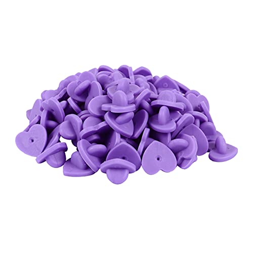 Holibanna 100Stücke Herzförmige Pin Rückennadeln DIY Broschen Basiselemente Sicherer Halt für Bastel und Schmuckprojekte für Bastelarbeiten und von Holibanna