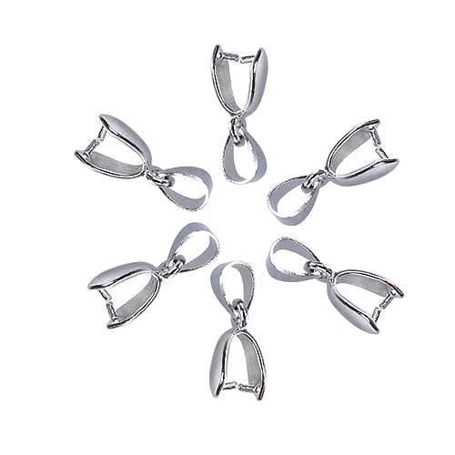 Holibanna 100Stücke Metallklemmclip Wulstverbinder Für DIY Schmuckherstellung Hochwertige Verbindungselemente Silber Rostfrei Und Langlebig Für Projekte von Holibanna
