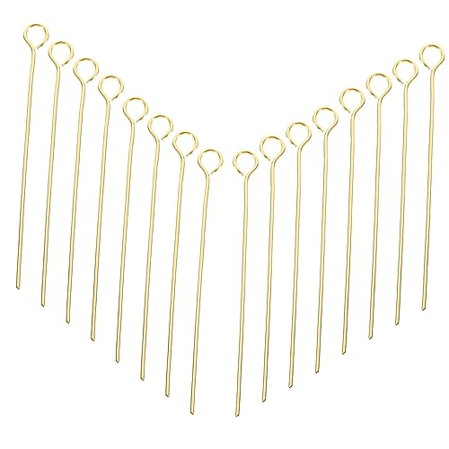 Holibanna 100Stücke Metallschmuckstifte Rostfreier für DIY Ohrschmuck Bastelprojekte Langlebig und Einfach zu Verwenden Perfektes Zubehör für Armbänder von Holibanna