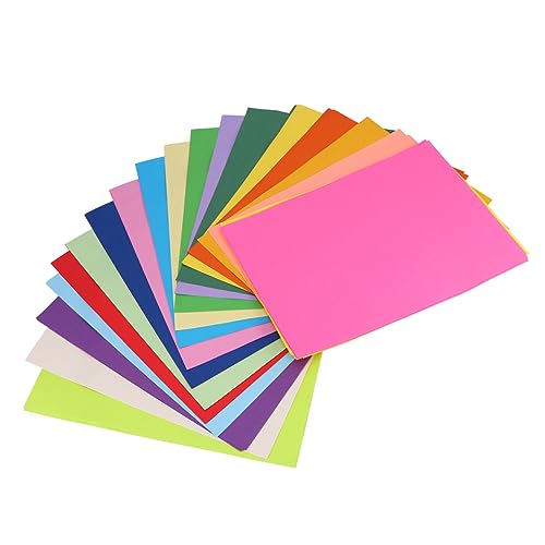 Holibanna 100Stücke Origami Papier Farben Doppelseitiges Bastelpapier für DIY Faltprojekte Kreativ und Sicher für Bastelarbeiten und Schulprojekte von Holibanna