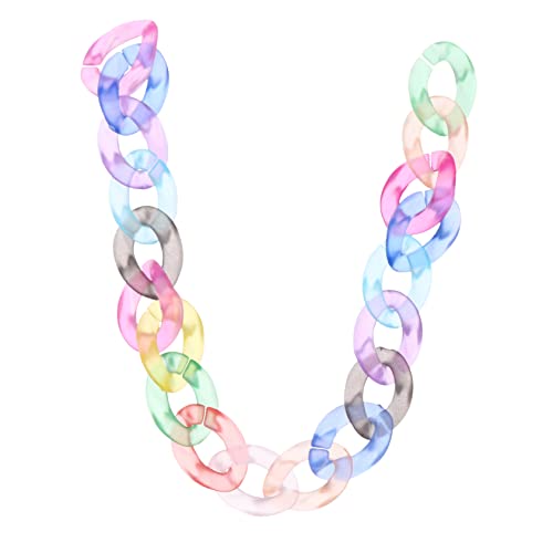 Holibanna 100Stücke Schultergurtringe Acryl Matte Verbindungsringe Für DIY Schmuck Taschenketten Und Schlüsselanhänger Abnehmbar Und Langlebig von Holibanna