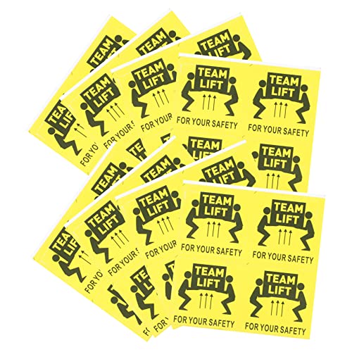Holibanna 100Stücke Team Lift Warnhinweise Etiketten für Schwere Objekte Haftende Sicherheitsaufkleber für Lager Versand Hochsichtbar Langlebig Holibanna 100Stücke Team Lift Warnhinweise Etiketten für Schwere Objekte Haftende Sicherheitsaufkleber für Lager Versand Hochsichtbar Langlebig von Holibanna
