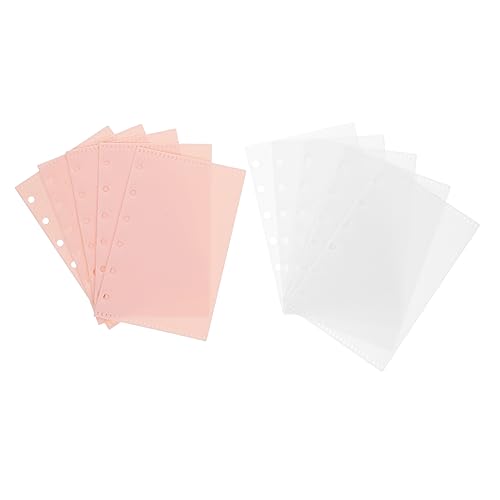 Holibanna 10Blätter Dokumententaschen Wasserdichte Binder Für Lose Organizer Und Transparent Für Bürobedarf Und Dokumentenarchivierung von Holibanna