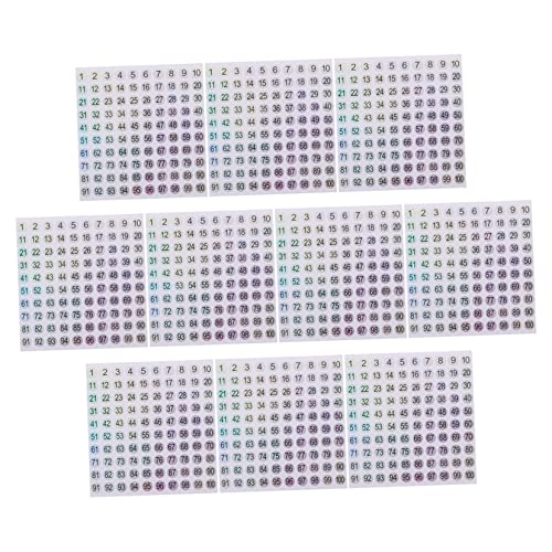 Holibanna 10Blätter Runde Digitale Aufkleber mit Reflektierenden Nummern Selbstklebende Klassifizierungs und Markierungsaufkleber Holibanna 10Blätter Runde Digitale Aufkleber mit Reflektierenden Nummern Selbstklebende Klassifizierungs und Markierungsaufkleber von Holibanna