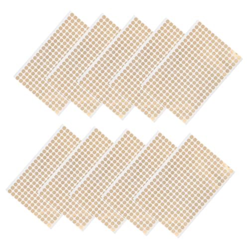 Holibanna 10Blätter Selbstklebende Goldene Runde Codierungsetiketten aus Kupferpapier Punktuelle Aufkleber für Organisation Basteln und von Holibanna