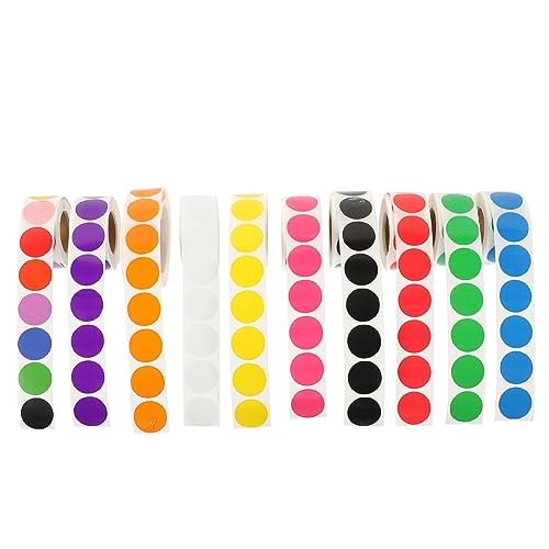 Holibanna 10Rollen Kleine Runde Punktaufkleber Selbstklebende Farbcodierte für Schule und Büro Aufkleber Holibanna 10Rollen Kleine Runde Punktaufkleber Selbstklebende Farbcodierte für Schule und Büro Aufkleber von Holibanna