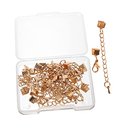 Holibanna 10Sätze Goldfarbene Schmuckzubehör mit Hummerverschlüssen und Sprungringen für DIY Schmuckherstellung für Armbänder und Kreative Bastelprojekte von Holibanna