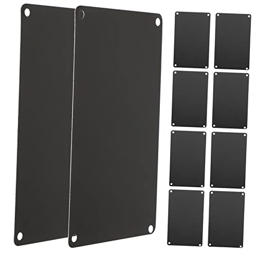 Holibanna 10Stücke Aluminium Türplatten Eloxierte Blanko Plaketten Für DIY Beschriftung Mit Löchern Vielseitig Einsetzbar Als Namensschild Fürs Büro Türzubehör von Holibanna