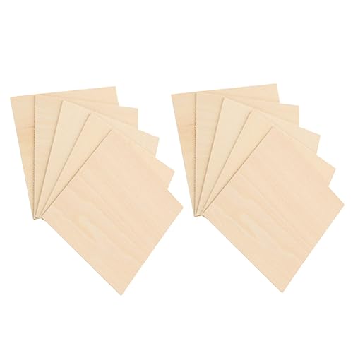Holibanna 10Stücke Bastelholzplatten Balsaholz Unvollendete Holzplatten für DIY Projekte Modellbau und Holzschnitzereien Glatte Oberflächen Holibanna 10Stücke Bastelholzplatten Balsaholz Unvollendete Holzplatten für DIY Projekte Modellbau und Holzschnitzereien Glatte Oberflächen von Holibanna