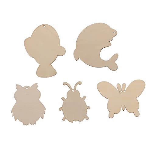 Holibanna 10Stücke DIY Holzchips Für Tierdesign Holzfarbe Bastelset Für Projekte Und Personalisierte Dekorationen Langlebig Und Sicher von Holibanna