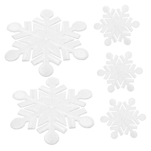 Holibanna 10Stücke DIY Stoffpflaster Patches Für Kleidung Dekorationsaufnäher Zum Annähen Vielseitige Nutzung Für Winter Und Schneepartys von Holibanna