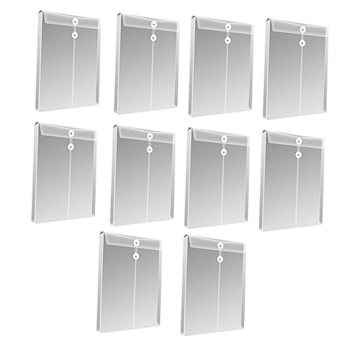 Holibanna 10Stücke Dokumententaschen Transparente Datei Organizer für Büro und Schule Vielseitig Einsetzbar Reißfest und Langlebig zur Aufbewahrung von Unterlagen Briefen von Holibanna