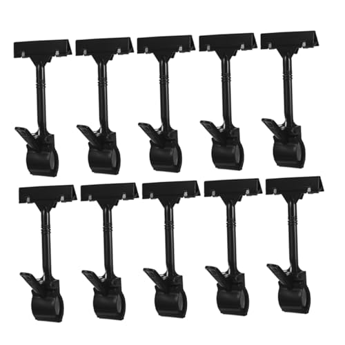 Holibanna 10Stücke Drehbare Tag Halter Clips Verstellbare Etikettenhalter aus Förmige Displays für Supermärkte und Einzelhandelsgeschäfte für Obstpräsentation von Holibanna