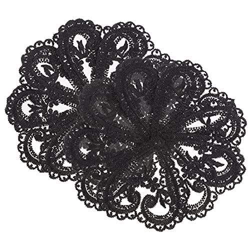 Holibanna 10Stücke Herzform Patches Bestickte Aufnäher für Kleidung DIY Applikationen Schwarze Spitze für Reparatur und Dekoration von Textilien von Holibanna