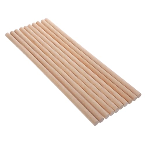 Holibanna 10Stücke Holz Trommelstock Für Lange DIY Bastelstäbe Hochwertigem Holz Für Projekte Und Handarbeiten Fördert Geschicklichkeit Und Kreativität von Holibanna