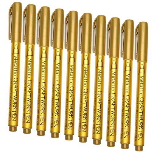 Holibanna 10Stücke Metallic Lackmarker Graffiti Marker Für DIY Projekte Stoffmarkierungen Und Kunstwerke Und Mehr von Holibanna