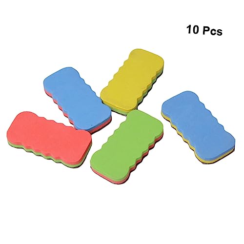 Holibanna 10Stücke Mini Whiteboard Radiergummis Nichtmagnetische Plattenreiniger Für Büro Home Office Und Schule Abwischbar Zufällige von Holibanna
