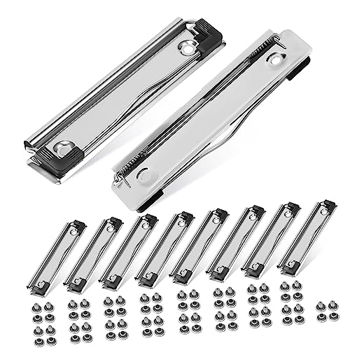 Holibanna 10Stücke Montierbare Dateiklemmen Clips mit Ecken Nägel für Büro und Schule Rostfrei Einfach zu Installieren für Dokumente und Berichte von Holibanna