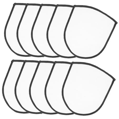 Holibanna 10Stücke Sublimations Patch Rohlinge zum Aufbügeln DIY Bastelbedarf für Kleidung Kreative Blanko Patch Applikationen für Designs und Reparaturen von Holibanna