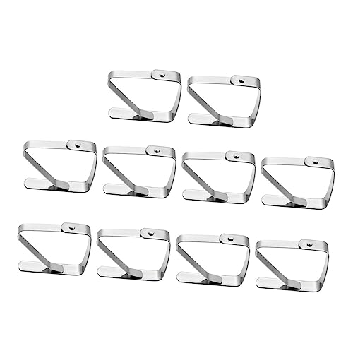 Holibanna 10Stücke Tischdecken Clips Teilig Langlebige Tischdeckenabdeckungsclips für Partys Verstellbar Rostfrei für Drinnen und Draußen für Garten und Zuhause Holibanna 10Stücke Tischdecken Clips Teilig Langlebige Tischdeckenabdeckungsclips für Partys Verstellbar Rostfrei für Drinnen und Draußen für Garten und Zuhause von Holibanna