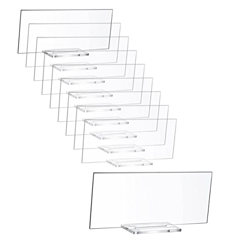 Holibanna 10Stücke Transparente Namenskarten Für Hochzeiten Leere Platzkarten Für DIY Tischdekoration Für Sitzordnung Menükarten Und Veranstaltungen von Holibanna