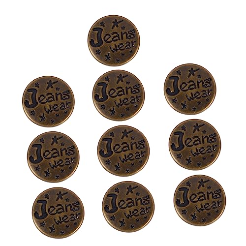 Holibanna 10Stücke Verstellbare Jeansknöpfe Abnehmbare Metallknöpfe für Hosen kein Werkzeug Erforderlich Zubehör für DIY Jeansanpassungen Praktische Taillenschnallen Holibanna 10Stücke Verstellbare Jeansknöpfe Abnehmbare Metallknöpfe für Hosen kein Werkzeug Erforderlich Zubehör für DIY Jeansanpassungen Praktische Taillenschnallen von Holibanna