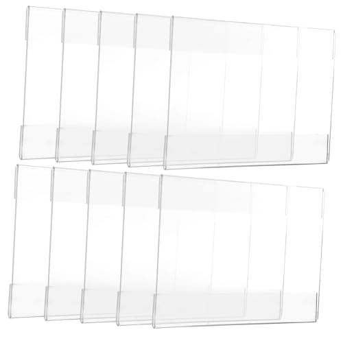 Holibanna 10Stücke Wandmontierter Etikettenhalter Transparente Preisschild Halter für Regale Platzsparend und Einfach zu Installieren für Einzelhandel Ausstellungen von Holibanna