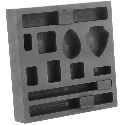 Holibanna 11Löcher Graphit Barrenform mit Löchern Vielseitige Gussform für Metall zum Gießen von Gold Silber und Robust und Hitzebeständig Einfache Demontage von Holibanna