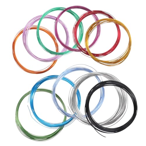 Holibanna 12 Rollen Professioneller Aluminiumdraht für Diy Biegbarer Basteldraht Verschiedenen Farben für Schmuckherstellung Drahtskulpturen und Kreative Projekte Zufällige von Holibanna