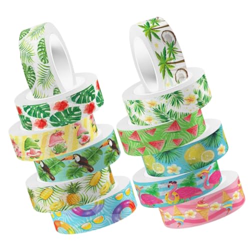 Holibanna 12 Rollen Washi Tape Buntes Scrapbook Klebeband Selbstklebend Dekorativ für DIY Scrapbooking Tagebücher Planer Geschenkverpackung Vielseitig Verwendbar Holibanna 12 Rollen Washi Tape Buntes Scrapbook Klebeband Selbstklebend Dekorativ für DIY Scrapbooking Tagebücher Planer Geschenkverpackung Vielseitig Verwendbar von Holibanna