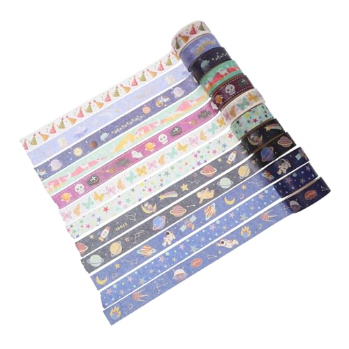 Holibanna 12 Rollen Washi Tape Sternenhimmel Nachtleuchtend Dekoratives Klebeband für DIY Basteln Scrapbooking Journals Planer Geschenkverpackung Originelles Papierklebeband Holibanna 12 Rollen Washi Tape Sternenhimmel Nachtleuchtend Dekoratives Klebeband für DIY Basteln Scrapbooking Journals Planer Geschenkverpackung Originelles Papierklebeband von Holibanna