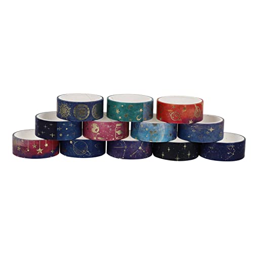 Holibanna 12 Rollen Washi Tape für Selbstgemacht Scrapbooking Dekoratives Masking Tape Klebebänder für Kunsthandwerk von Holibanna