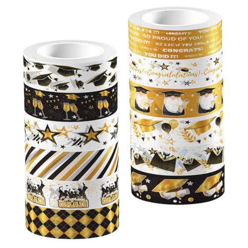 Holibanna 12 Rollen Washi Tape mit Transparentem Selbstklebendem Papierband Dekoratives Bastelband für DIY Scrapbooking Geschenkverpackung und Abschlussfeier Dekoration Vielseitig Einsetzbar Holibanna 12 Rollen Washi Tape mit Transparentem Selbstklebendem Papierband Dekoratives Bastelband für DIY Scrapbooking Geschenkverpackung und Abschlussfeier Dekoration Vielseitig Einsetzbar von Holibanna