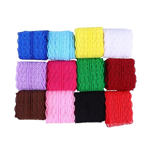 Holibanna 12 Stück Bunte Dekorationsbänder Stoff pro Rolle für Basteln Hochzeiten und Partys Holibanna 12 Stück Bunte Dekorationsbänder Stoff pro Rolle für Basteln Hochzeiten und Partys von Holibanna