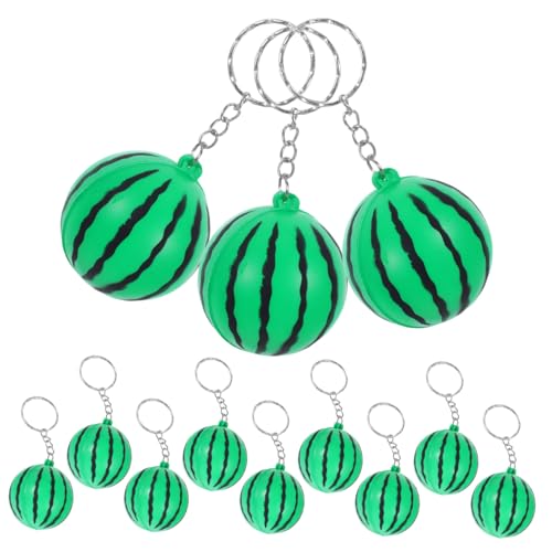Holibanna 12 Stück Erdbeer Schlüsselanhänger Obst Schlüsselanhänger Wassermelonen Party Dekorationen Wassermelonenscheiben Obst Schlüsselanhänger Tasche Wasser Themen von Holibanna