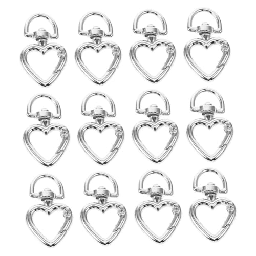 Holibanna 12 Stück Herz Schlüsselanhänger für süßer Karabiner Geldbeutel Taschen Reiz Mini Herz-Karabiner-Clip Büro-Schlüsselanhänger mit Karabinerhaken Zinklegierung Silver Holibanna 12 Stück Herz Schlüsselanhänger für süßer Karabiner Geldbeutel Taschen Reiz Mini Herz-Karabiner-Clip Büro-Schlüsselanhänger mit Karabinerhaken Zinklegierung Silver von Holibanna