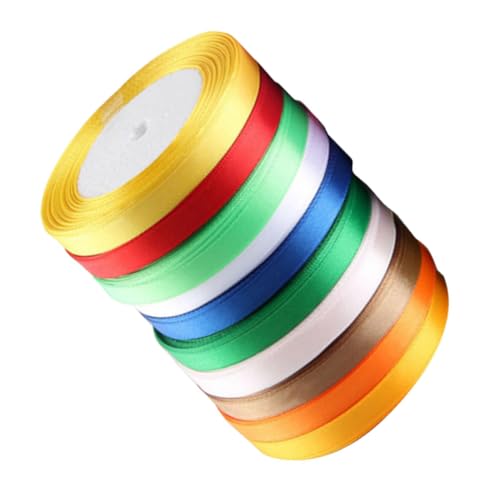 Holibanna 12 Stück Satinband aus Polyester Dekorative Geschenkbänder für Hochzeiten Partys und DIY Projekte Zufällige Farben Zufällige Farbe Zufällige Farbe von Holibanna