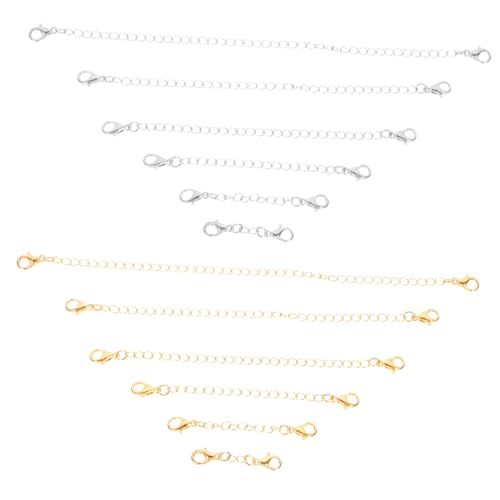 Holibanna 12 Stück Teiliges Doppelkopf lobster verschluss set Verlängerungsketten Vielseitig für Halsketten Armbänder und DIY Schmuckherstellung Langlebig Zwei Farben Erhältlich Holibanna 12 Stück Teiliges Doppelkopf lobster verschluss set Verlängerungsketten Vielseitig für Halsketten Armbänder und DIY Schmuckherstellung Langlebig Zwei Farben Erhältlich von Holibanna