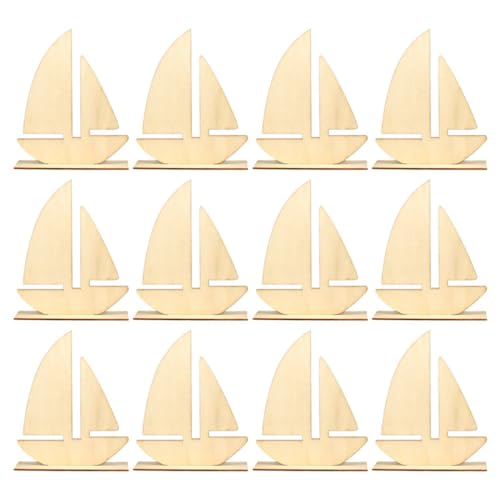 Holibanna 12 Stück Unvollendete Holzformen Segelboot Bastelmaterial für DIY Projekte zum Malen Dekorieren und Gestalten von Holzkunstwerken Holibanna 12 Stück Unvollendete Holzformen Segelboot Bastelmaterial für DIY Projekte zum Malen Dekorieren und Gestalten von Holzkunstwerken von Holibanna