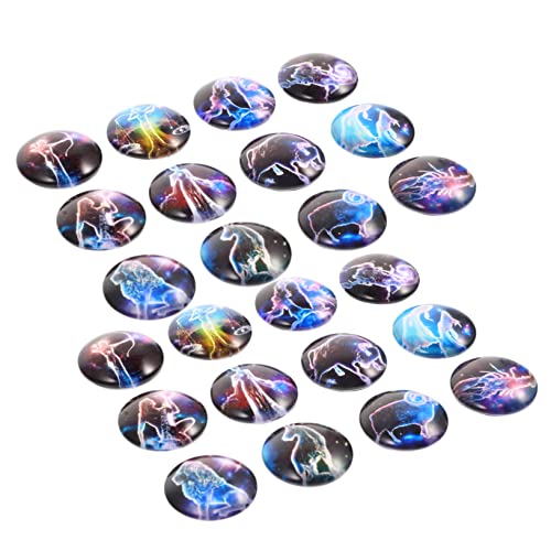 Holibanna 120 Stück Cabochons für Schmuckherstellung Diy Zubehör mit Einzigartigen Mustern für Ohrringe Anhänger und Schlüsselanhänger Vielseitig Einsetzbar von Holibanna