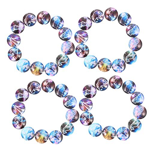 Holibanna 120 Stück Glasdom Cabochons im Format Bunte Muster für Diy Schmuck Geeignet für Armbänder Schlüsselanhänger und Kreative Bastelprojekte von Holibanna