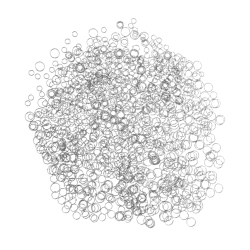 Holibanna 1200 Stück Öffnungsanschlussring Runde Verbindungsringe Sprungringe Biegering Für Die Schmuckherstellung Edelstahlringe Verbindungsringe Schmuck Biegeringe Rostfreier Stahl Silber von Holibanna