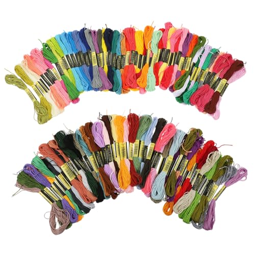 Holibanna 124 Stück Stickgarn Set Bunte Baumwollfäden für DIY Nähen Kreuzstich Tragbar für Kreative Projekte Holibanna 124 Stück Stickgarn Set Bunte Baumwollfäden für DIY Nähen Kreuzstich Tragbar für Kreative Projekte von Holibanna