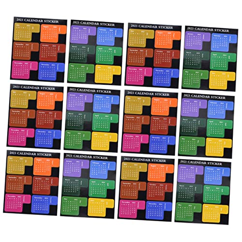 Holibanna 12Blätter DIY Notizaufkleber Selbstklebende Planer Tabs für Büro Schule Multifunktionale Indexmarker für Effizientes Lernen und Arbeiten Praktische Buchversorgung von Holibanna