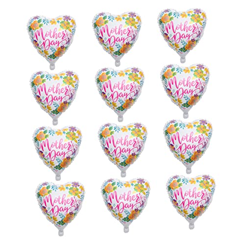 Holibanna 12Stücke Muttertag Folienballons Hochwertige Ballons Für Muttertagsparty Dekoration Langlebig Und Foto Requisiten Für Festliche Anlässe von Holibanna