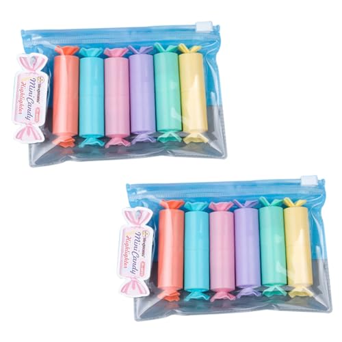 Holibanna 12Stücke Teiliges Bonbonförmige Highlighter Schnelltrocknende Marker Für Bürobedarf Und Kreative Projekte Malstifte Für Zeichnungen Und Notizen Holibanna 12Stücke Teiliges Bonbonförmige Highlighter Schnelltrocknende Marker Für Bürobedarf Und Kreative Projekte Malstifte Für Zeichnungen Und Notizen von Holibanna