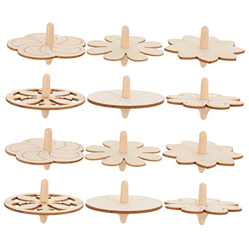 Holibanna 12Stücke Teiliges DIY Holzgyroskop Spielzeugset für Unvollendete Bastelspielzeuge zum Holzspielzeug für Partys und Pädagogisches Holibanna 12Stücke Teiliges DIY Holzgyroskop Spielzeugset für Unvollendete Bastelspielzeuge zum Holzspielzeug für Partys und Pädagogisches von Holibanna