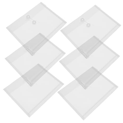 Holibanna 12Stücke Transparente Dokumententaschen Mit Druckknopf Wiederverwendbare Aufbewahrungstaschen Für Rechnungen Unterlagen Und Bürobedarf Für Studenten von Holibanna