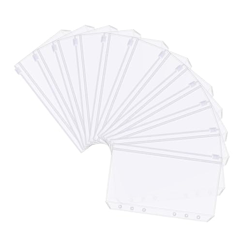 Holibanna 12Stücke Transparente Ordnertaschen mit Löchern Wasserdichte Binderbeutel Praktische Dokumenten Organizer für Schule und Reisen für Notizen und Kleine Holibanna 12Stücke Transparente Ordnertaschen mit Löchern Wasserdichte Binderbeutel Praktische Dokumenten Organizer für Schule und Reisen für Notizen und Kleine von Holibanna