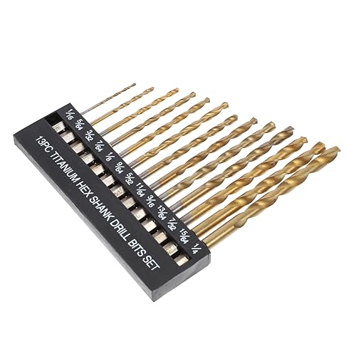 Holibanna 13 Stück Teiliges Sechskantschaft Bohrer für Metall und Robuste Spiralbohrer für Präzise Anwendungen im Heimwerken und Bauarbeiten Installieren und Langlebig Holibanna 13 Stück Teiliges Sechskantschaft Bohrer für Metall und Robuste Spiralbohrer für Präzise Anwendungen im Heimwerken und Bauarbeiten Installieren und Langlebig von Holibanna
